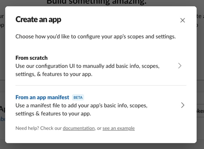Pardot Slack API From an app manifest